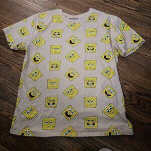 Faces of SpongeBob SquarePants Nickelodeon T-shirt size L